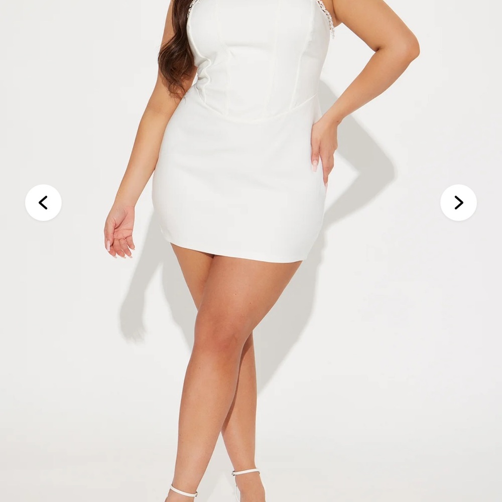 Elegant White Mini Dress